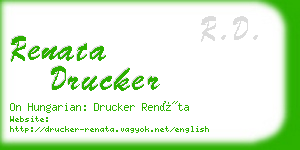 renata drucker business card